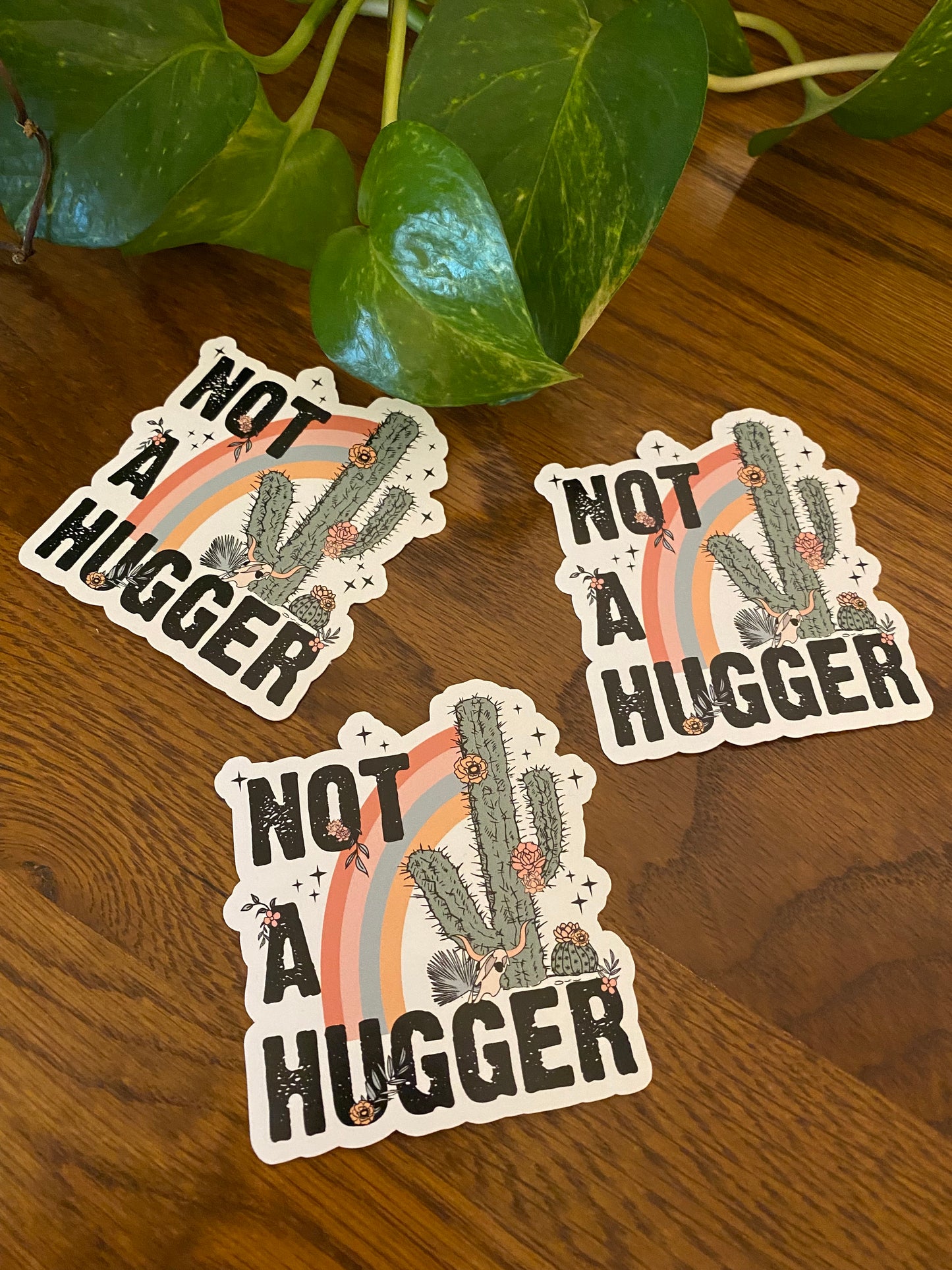 Not a Hugger Sticker